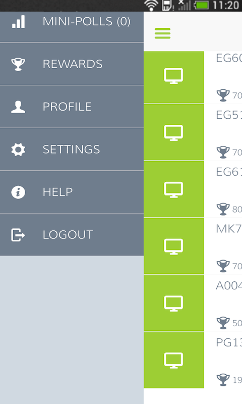    MySurvey- screenshot  
