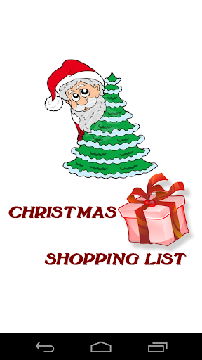 Christmas Shopping List