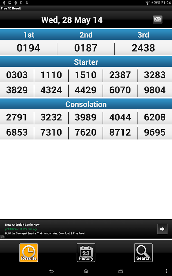 Free SG 4D Result Android Apps on Google Play