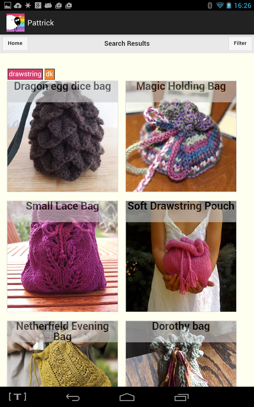 Pattrick: Ravelry Super Search Screen 3