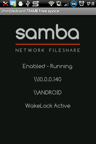 Samba Filesharing Android