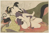 Prostituee kussend met jonge man