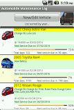 Automobile Maintenance Log