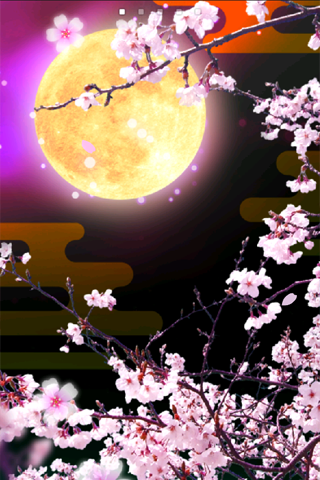 Android application Cherry Blossoms at Night screenshort