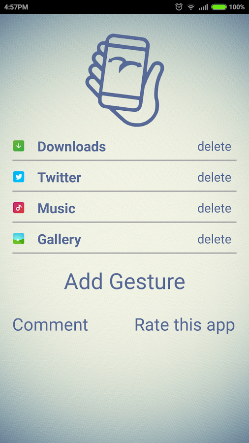    Gesture Controller Free- screenshot  