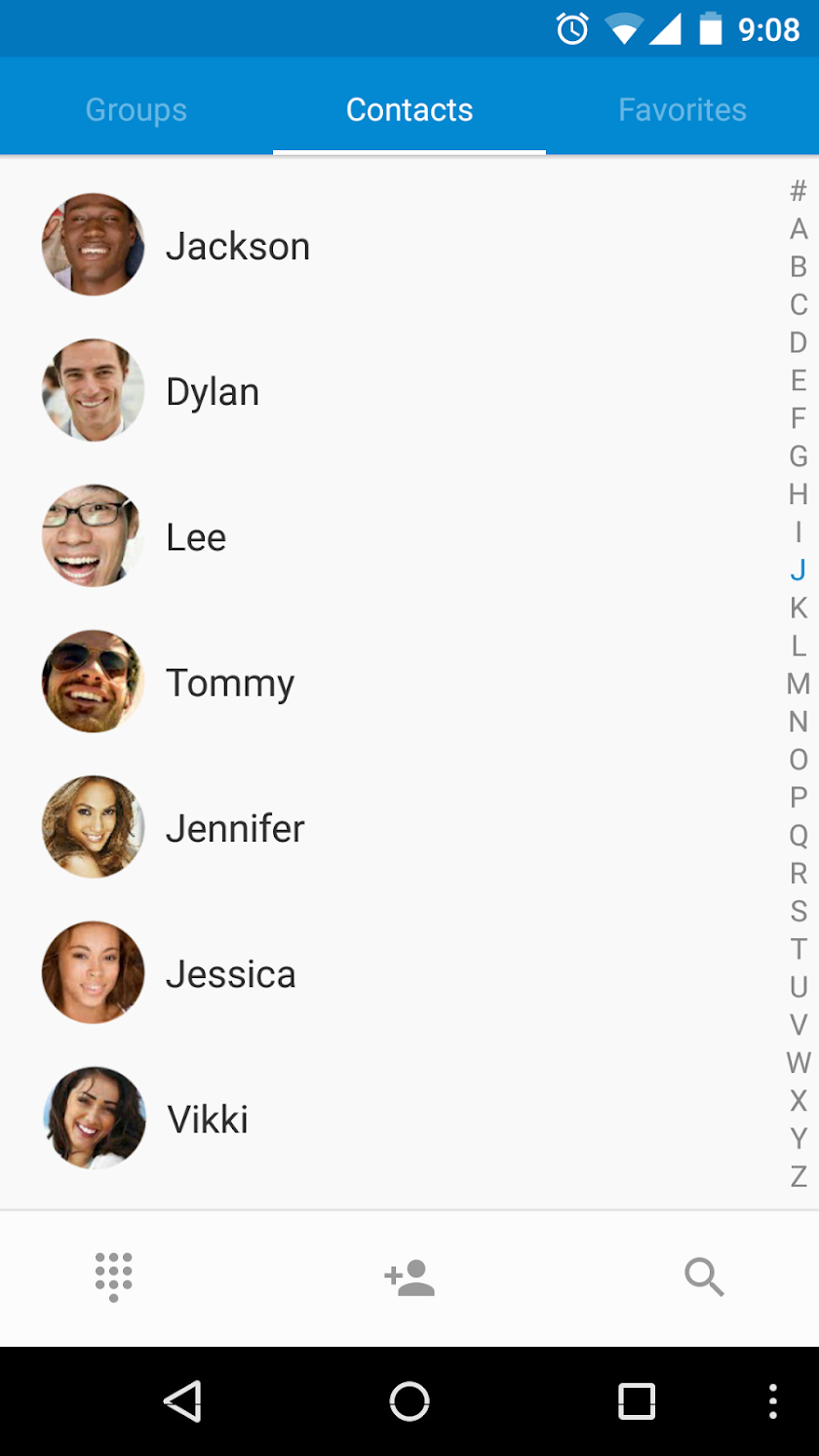 ExDialer Marshmallow Theme Screen 2