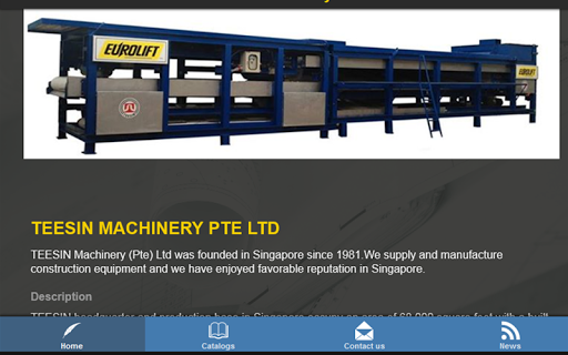 【免費商業App】TEESIN MACHINERY (PTE) LTD-APP點子