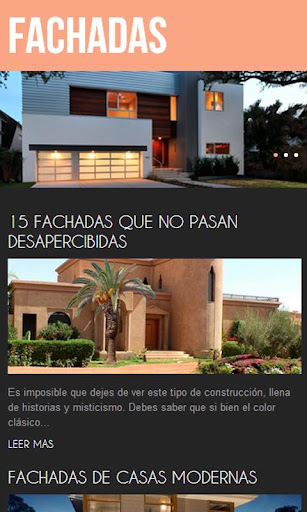 Fachadas de Casas