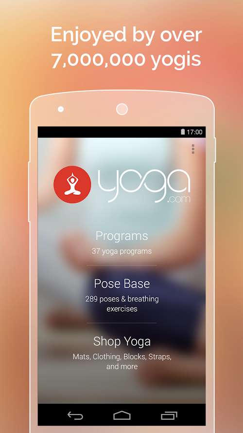 Android application Yoga.com screenshot