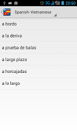 Spanish Vietnamese dictionary APK צילום מסך #5