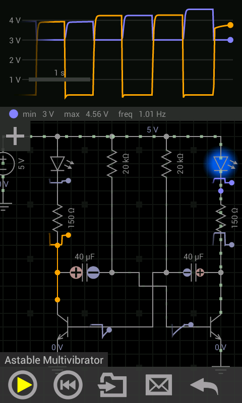   EveryCircuit: captura de tela 