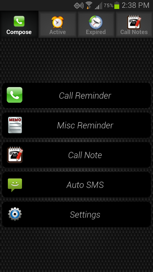 Call Reminder Pro - screenshot