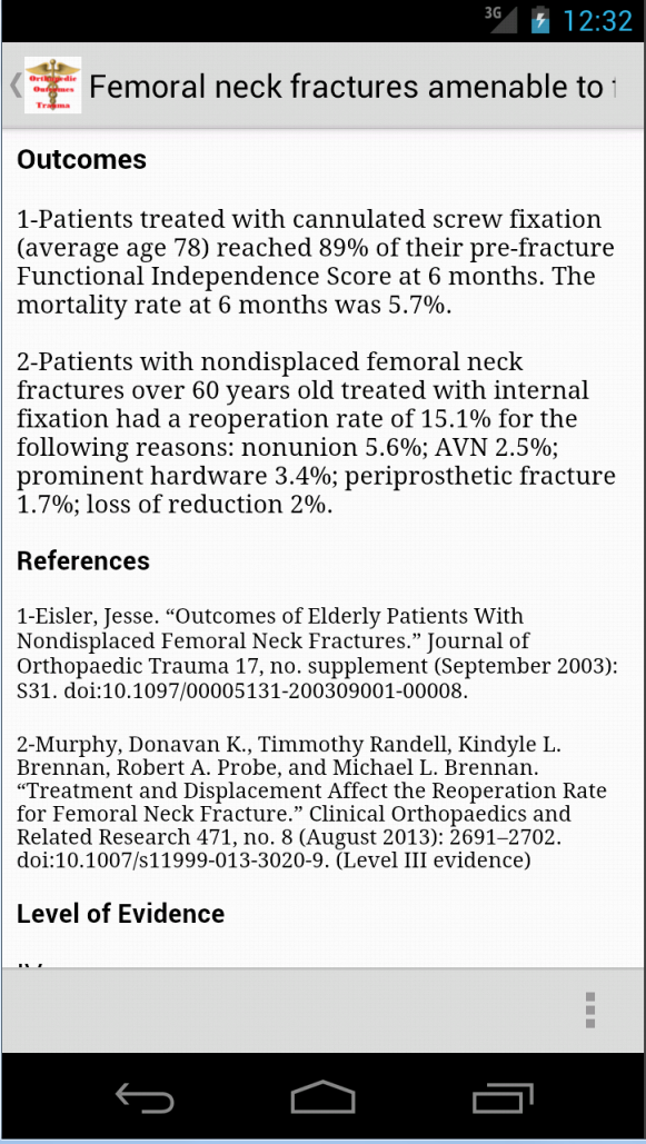 Orthopedic Outcomes - Trauma Screen 3