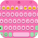 Cover Image of Download Pink Jelly Emoji Keyboard Skin 2.0.2 APK