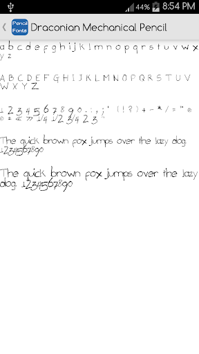 【免費個人化App】Pencil Fonts for FlipFont-APP點子