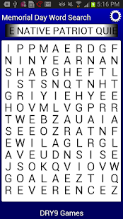 Memorial Day Word Search(圖1)-速報App