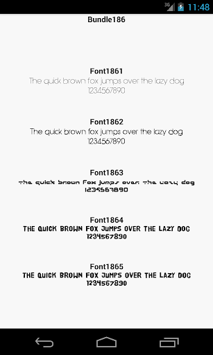 Fonts for FlipFont 186