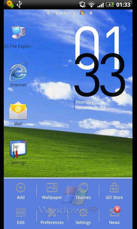 Go Launcher Ex Theme Windows - screenshot