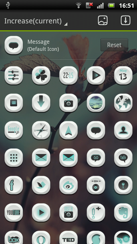 Increase - GO Launcher Theme - screenshot