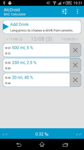 AlcDroid Alcohol Tester