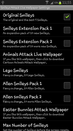 【免費個人化App】Smileys Attack Live Wallpaper-APP點子