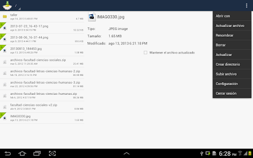 Webfiles PUCP Screenshots 1