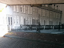 Graffiti Oude Buurt Op Muur