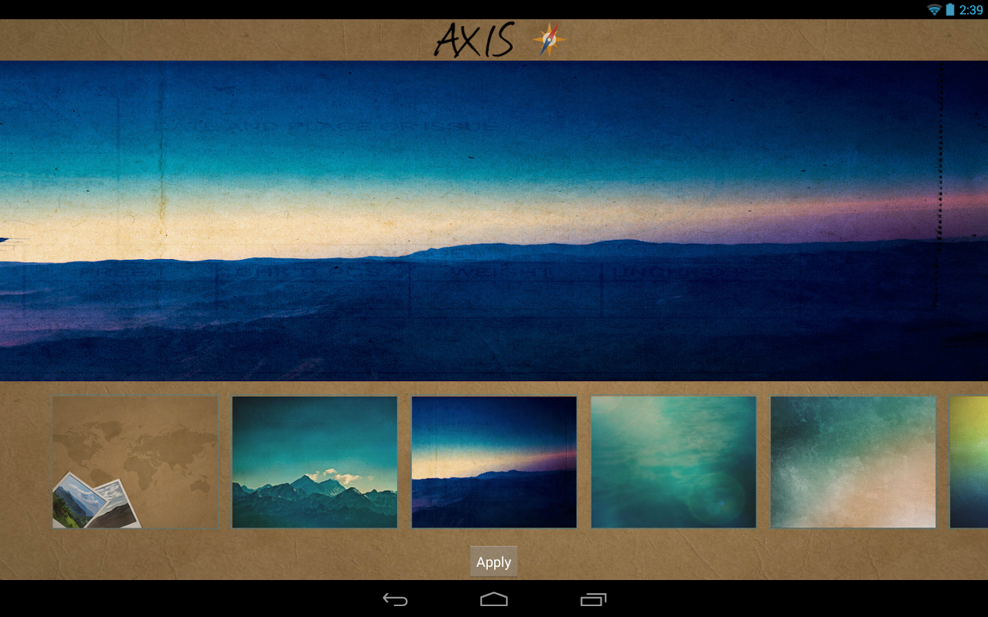 Axis - GO Apex Nova Theme - screenshot