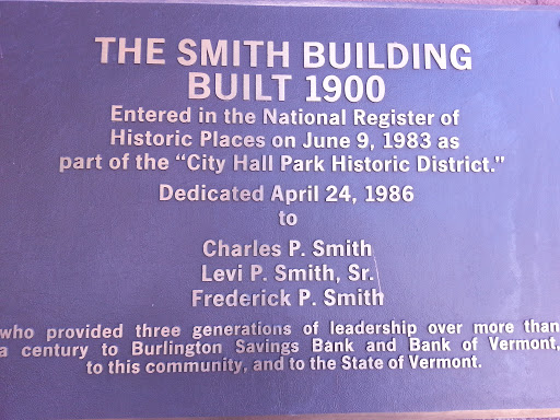 The Smith Building Plaque