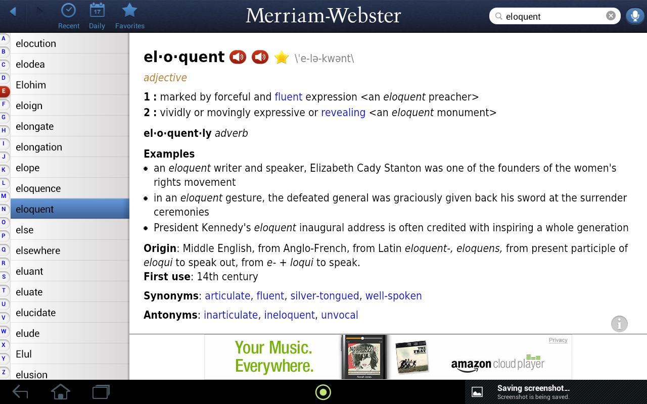 Merriam-Webster Android