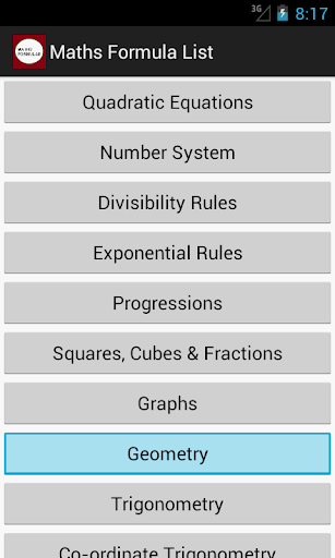 Maths Formulas Pro