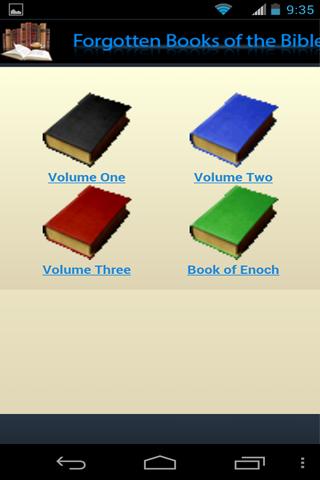 Android application Forgotten Books of the Bible 2 screenshort