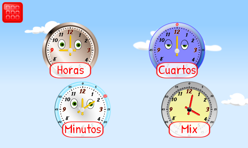 Android application Tell Time for Kids First Grade screenshort