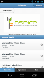 Inspire Yoga+Pilates+Fitness Screenshots 0