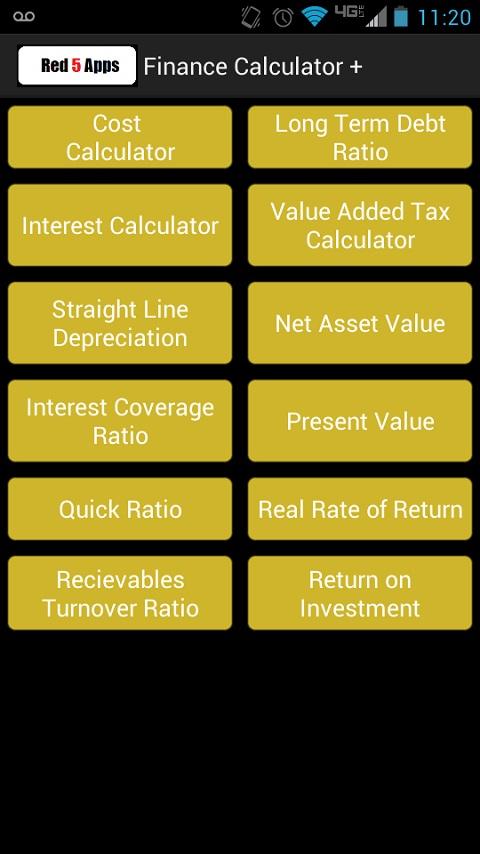 Android application Business Calculator Buddy screenshort