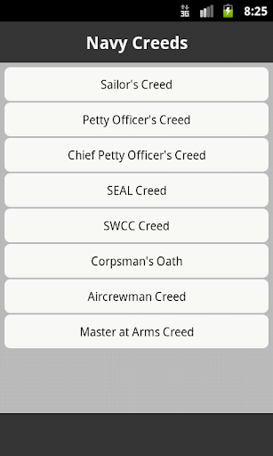 U.S. Navy Creeds