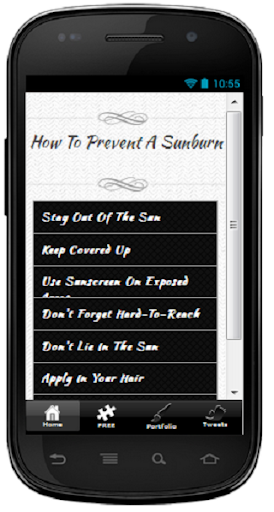 Prevent Sunburn