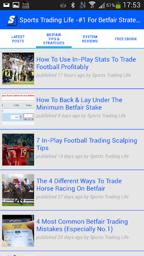 Betfair Trading Strategies