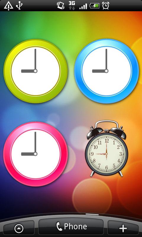 Analog clocks widget Full Simp Screen 2