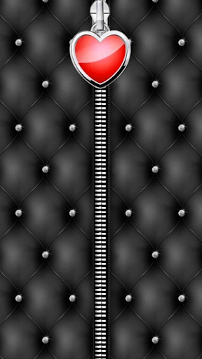 Heart Zipper Screen Lock