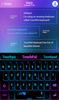 TouchPal Neon Light Theme APK تصویر نماگرفت #4