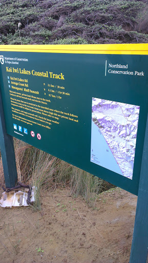 Kai Iwi Coastal Track Sign