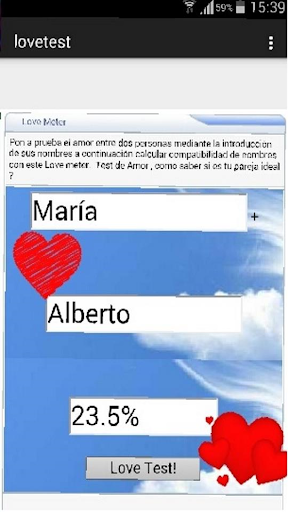 Test de amor Love Meter