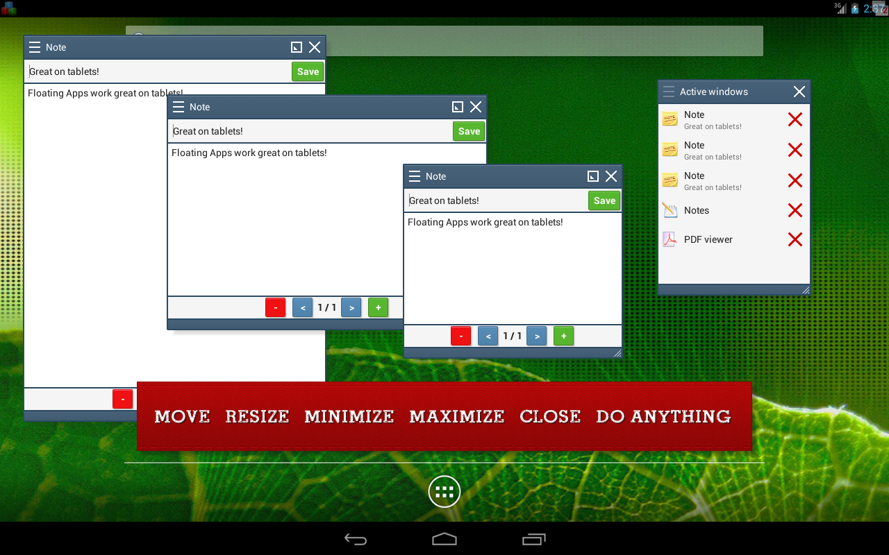 Floating Apps (multitasking) - screenshot