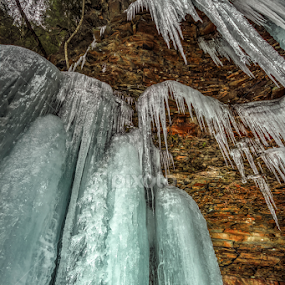 Ice above Huron Falls by Aaron Campbell - Nature Up Close Other Natural Objects