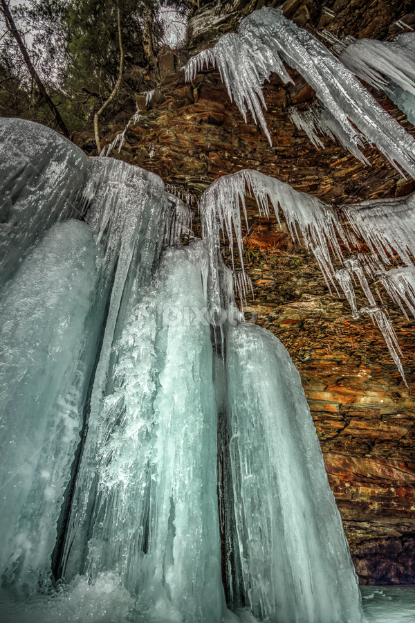 Ice above Huron Falls by Aaron Campbell - Nature Up Close Other Natural Objects