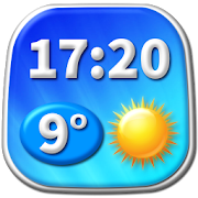 Digital Clock Weather Widget  Icon