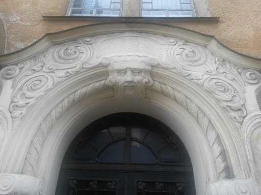 Old Man Face Over Entrance 