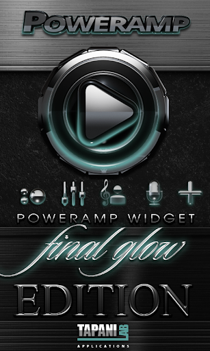 Poweramp widget Petrol Glow