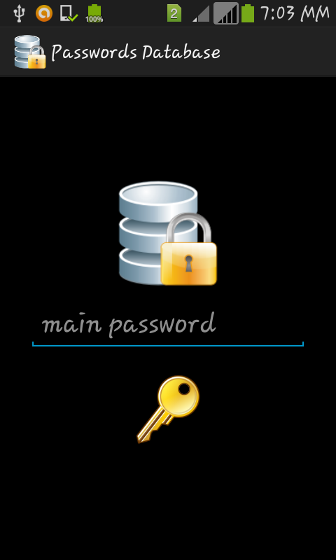 Passwords Database - screenshot